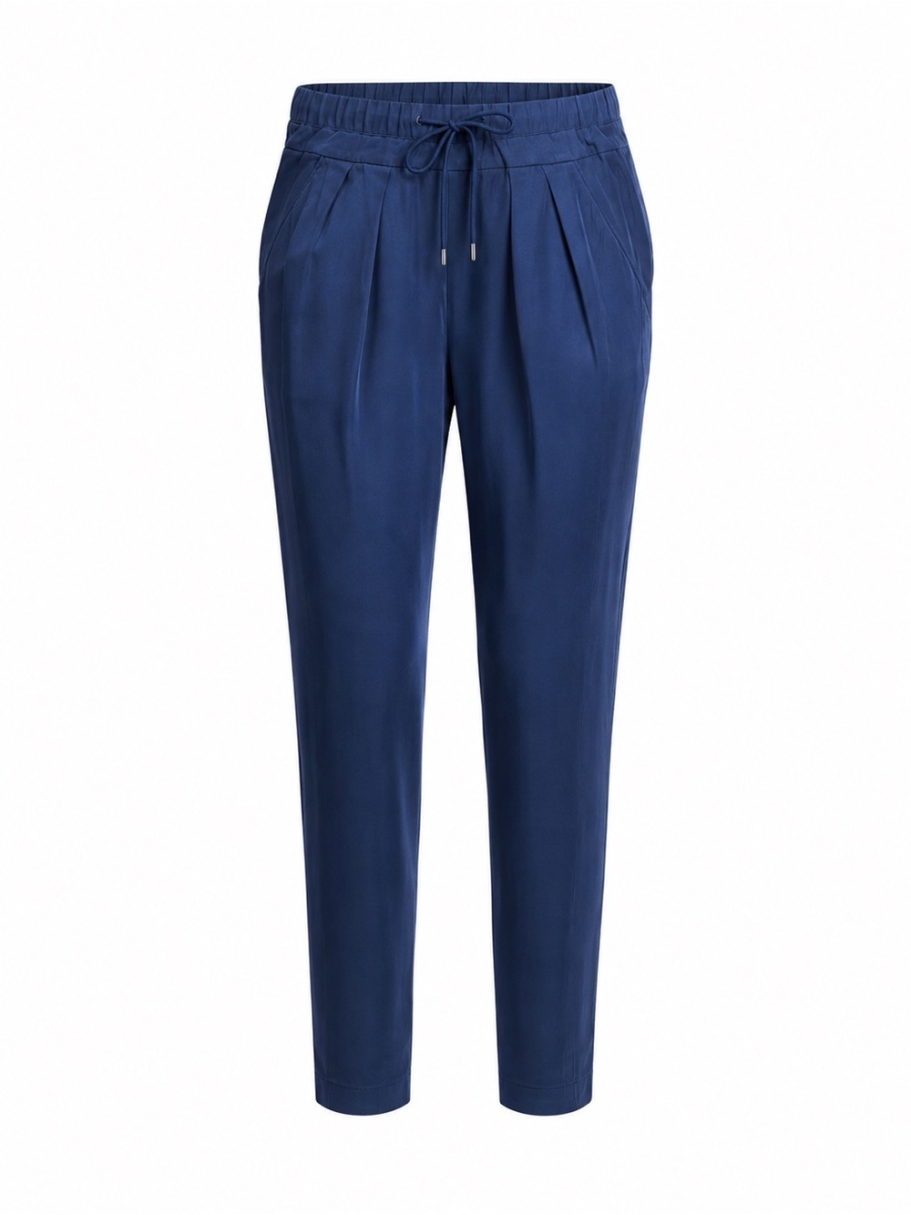 Rebecca Minkoff navy silk drawstring pants, XS